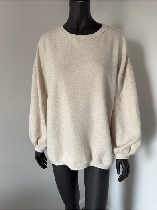 aerie Sweaters - 366. AERIE Oversized Cream Crewneck Pullover Sweater Medium